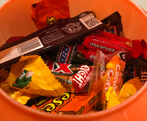 Halloween candy collection